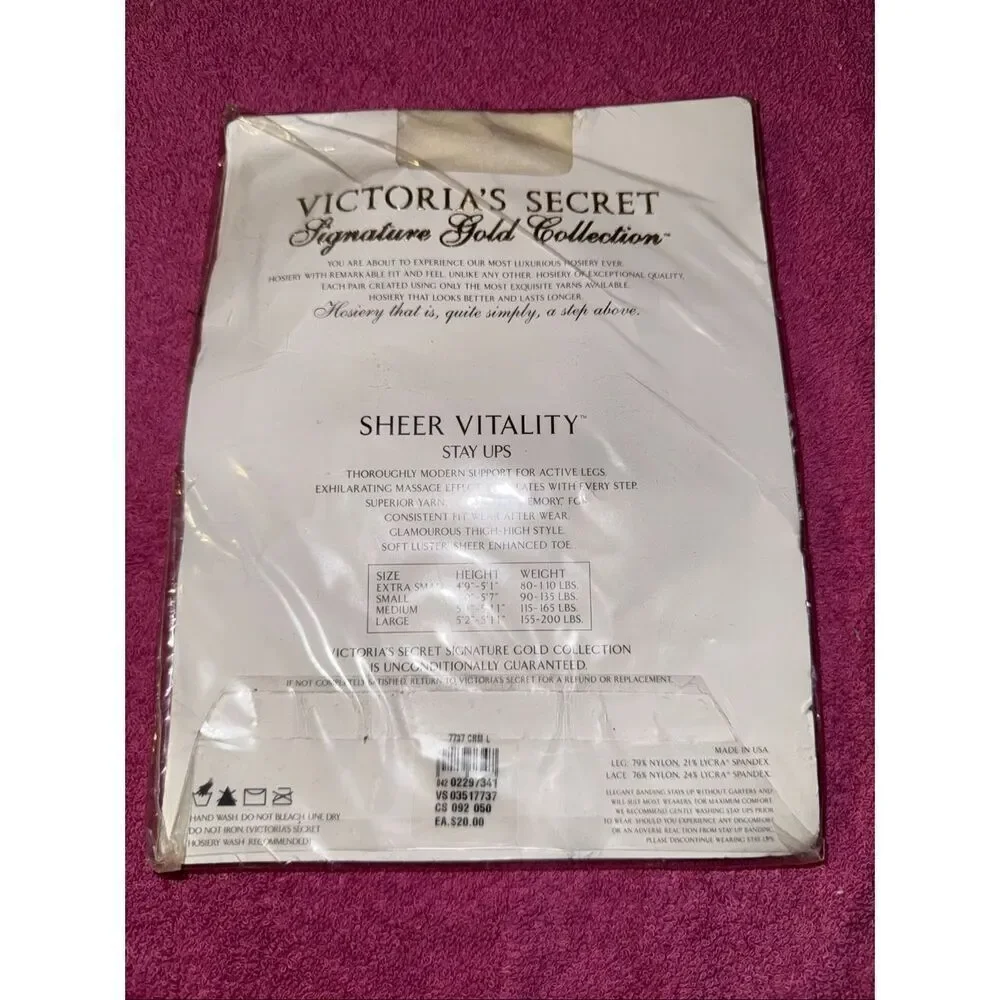 NWT vintage Victoria secret sheer vitality pull ups size large